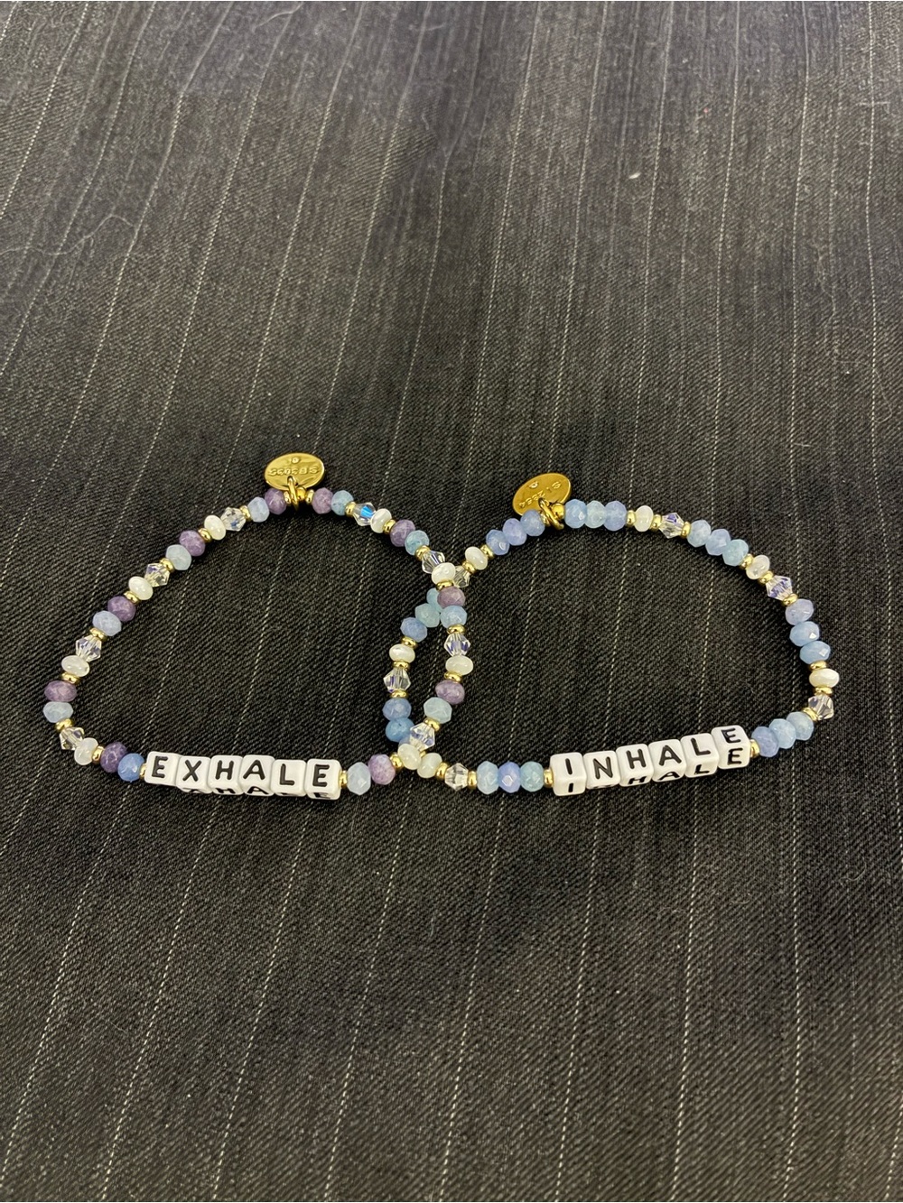 Little Words Project Inhale Exhale Bracelet Set